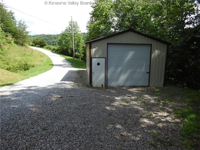 5609 Hurricane Creek Rd, Hurricane, WV 25526 - detached garage with driveway