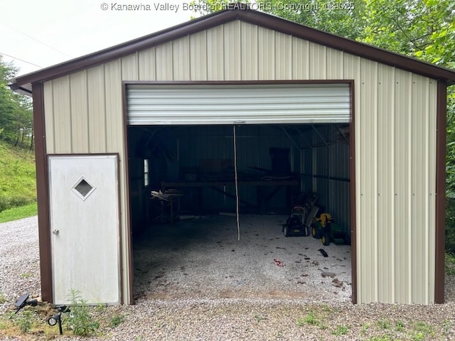 5609 Hurricane Creek Rd, Hurricane, WV 25526 - view of detached garage