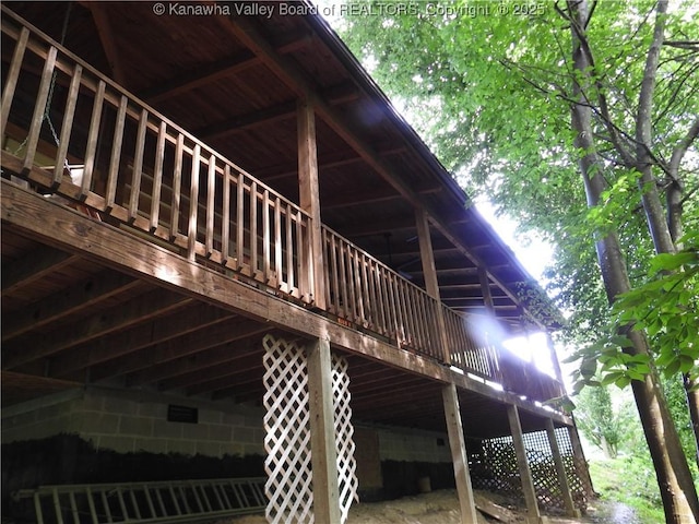 5609 Hurricane Creek Rd, Hurricane, WV 25526 - view of home's exterior with a deck