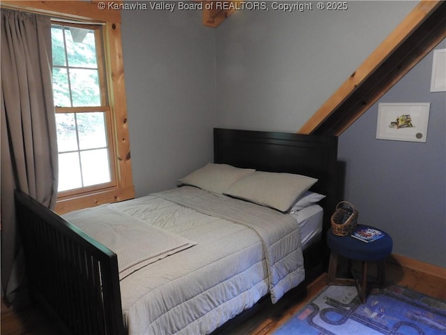 5609 Hurricane Creek Rd, Hurricane, WV 25526 - bedroom featuring wood finished floors