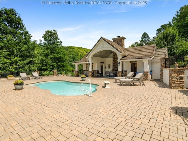 948 Little Coal River Rd, Alum Creek, WV 25003 - view of pool with a patio area