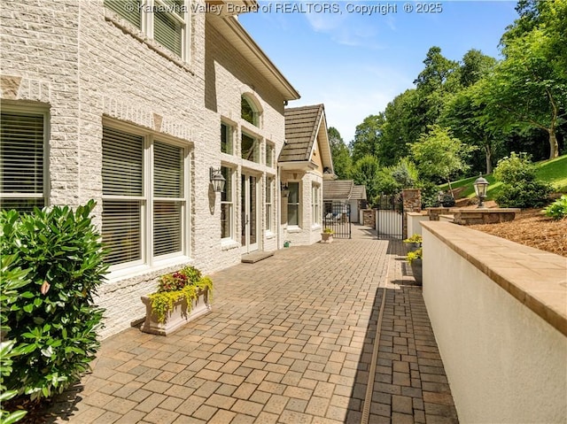 948 Little Coal River Rd, Alum Creek, WV 25003 - view of patio / terrace with a gate