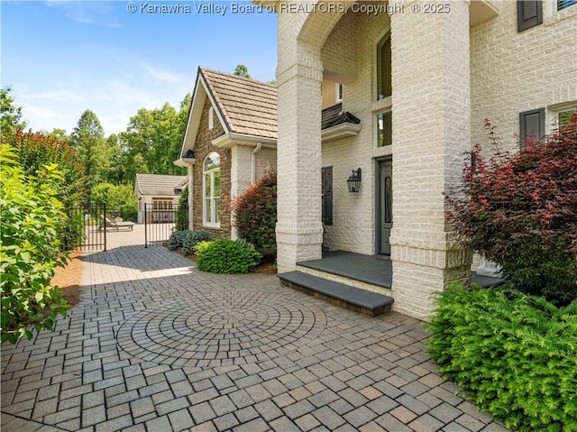 948 Little Coal River Rd, Alum Creek, WV 25003 - view of patio / terrace featuring a gate