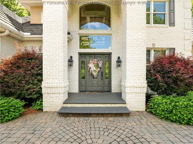 948 Little Coal River Rd, Alum Creek, WV 25003 - property entrance with brick siding