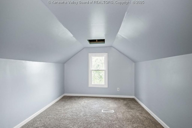 528 Medina St, Charleston, WV 25302 - bonus room featuring carpet floors and lofted ceiling