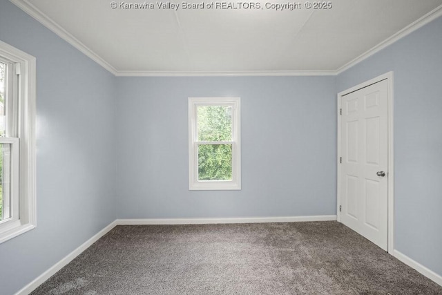 528 Medina St, Charleston, WV 25302 - unfurnished room featuring carpet flooring and ornamental molding