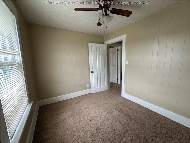 2309 Jefferson Ave, Point Pleasant, WV 25550 - carpeted spare room with ceiling fan and baseboards