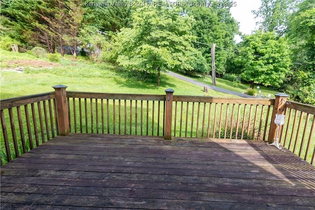 705 Christian Dr, Charleston, WV 25314 - wooden terrace with a lawn