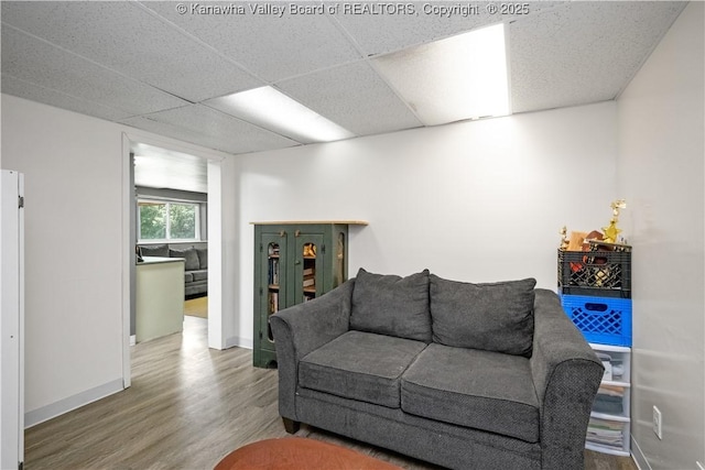 733 Divide Ridge Rd, Given, WV 25245 - living room featuring wood finished floors and baseboards