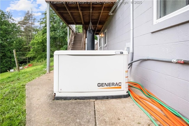 733 Divide Ridge Rd, Given, WV 25245 - exterior view of a power unit and stairway