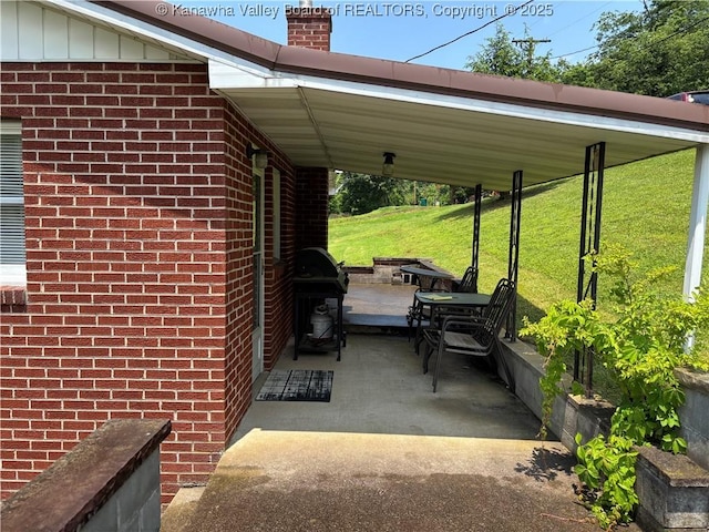 123 2nd St, Burnsville, WV 26335 - view of patio featuring a grill