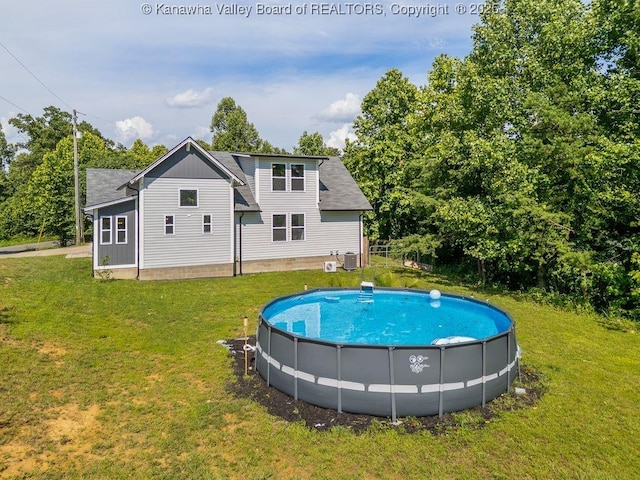 4862 Mont Union Rd, Fraziers Bottom, WV 25082 - outdoor pool featuring a lawn