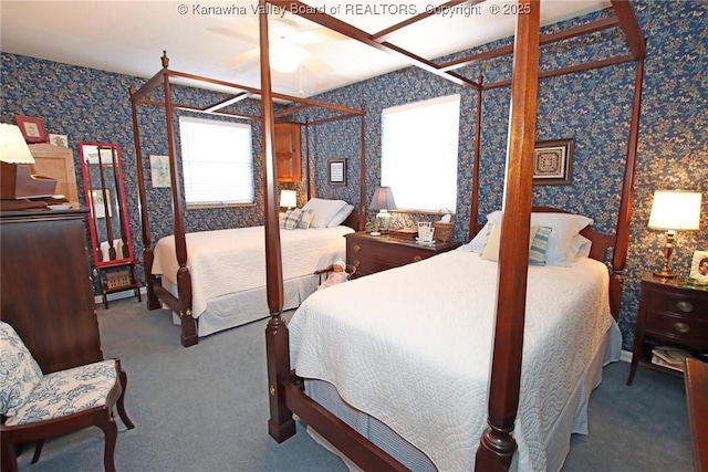 5445 Longview Dr, Cross Lanes, WV 25313 - bedroom featuring wallpapered walls and carpet