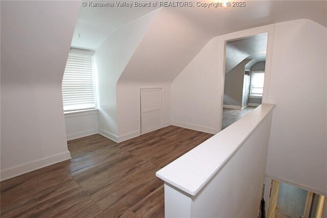 4312 Lancaster Ave, Charleston, WV 25304 - additional living space featuring lofted ceiling and wood finished floors