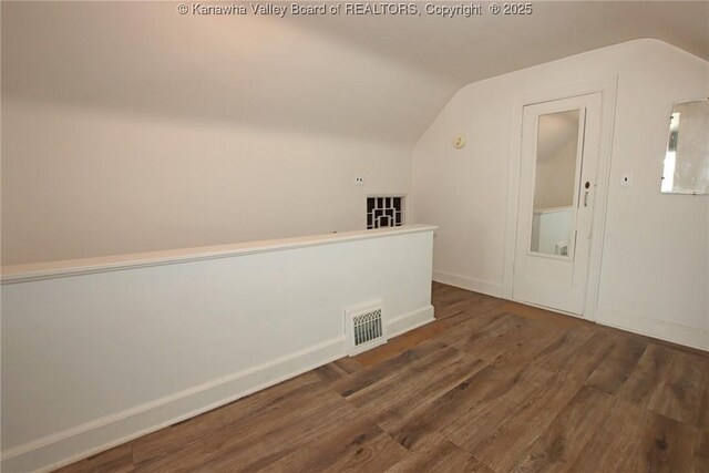 4312 Lancaster Ave, Charleston, WV 25304 - bonus room featuring vaulted ceiling and wood finished floors