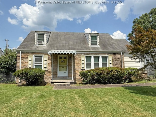 4312 Lancaster Ave, Charleston, WV 25304 - cape cod house with stone siding and a shingled roof