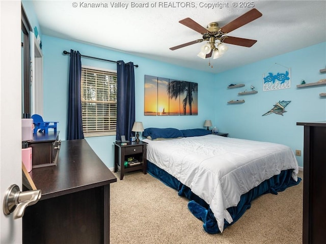 150 Timberlake Cir, Scott Depot, WV 25560 - carpeted bedroom with ceiling fan