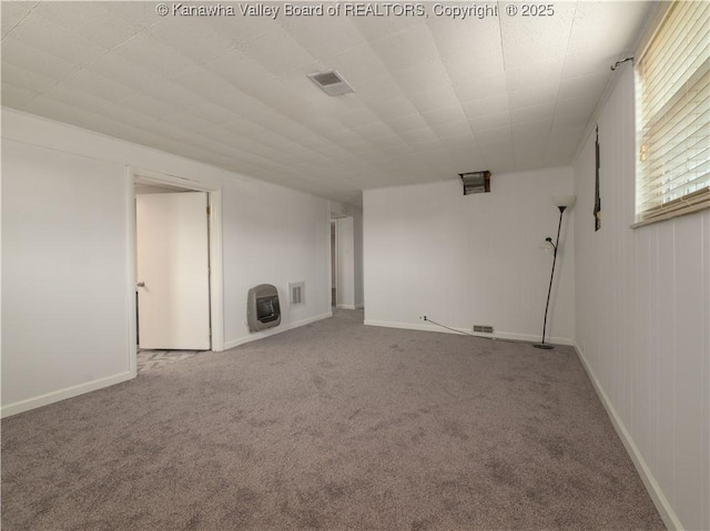 123 Dodd St, Poca, WV 25159 - below grade area with carpet flooring and heating unit