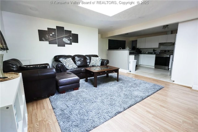 442 Porter Rd, Charleston, WV 25314 - living room featuring light wood-type flooring