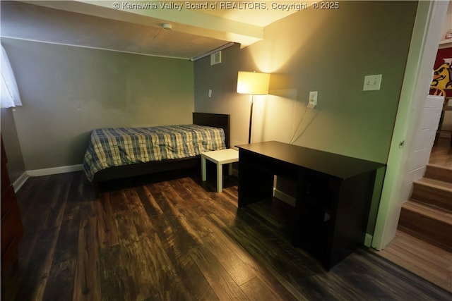 442 Porter Rd, Charleston, WV 25314 - bedroom with wood finished floors and baseboards