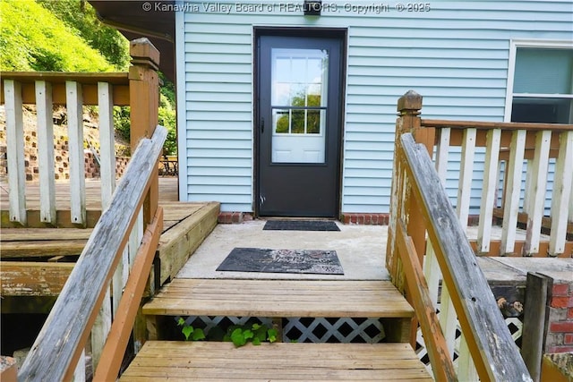 442 Porter Rd, Charleston, WV 25314 - property entrance with a deck