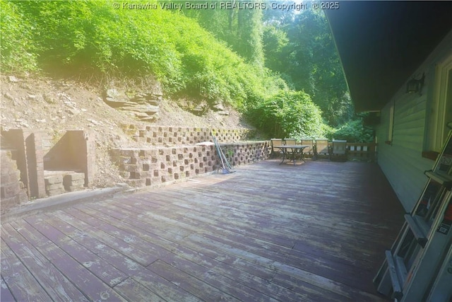 442 Porter Rd, Charleston, WV 25314 - deck with outdoor dining area