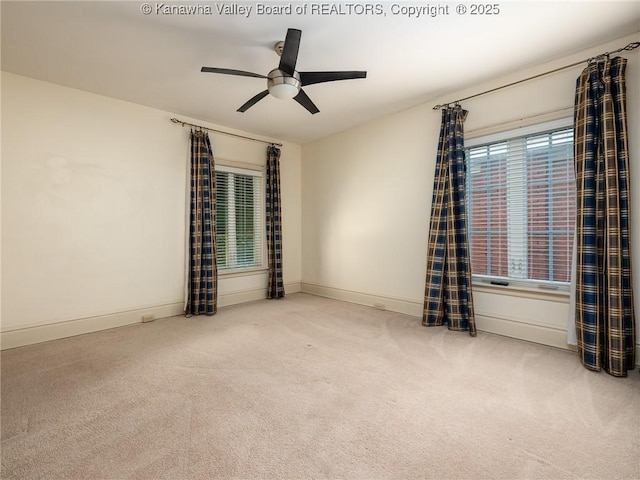 623 11th Ave, Huntington, WV 25701 - spare room featuring carpet and ceiling fan
