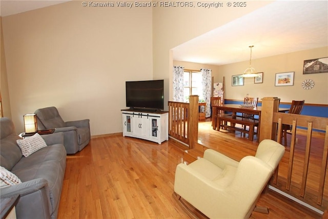 119 Falls Run Rd, Charleston, WV 25311 - living area with light wood-type flooring