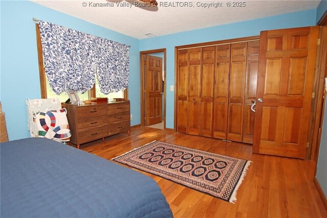 119 Falls Run Rd, Charleston, WV 25311 - bedroom featuring wood finished floors and a closet