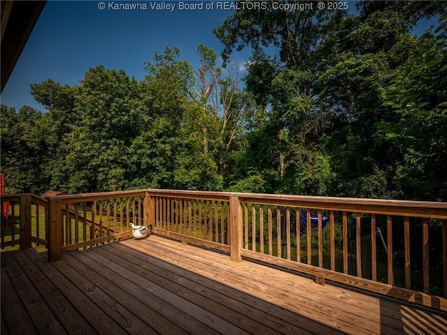 1105 Hollyberry Ln, South Charleston, WV 25309 - view of wooden terrace