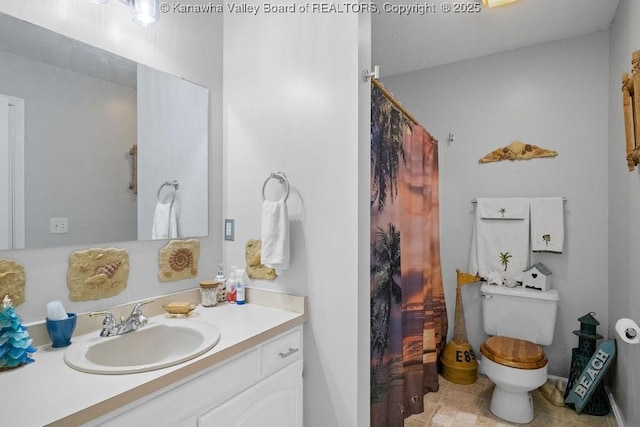 128 Westland Ests, Winfield, WV 25213 - bathroom featuring vanity and a shower with shower curtain