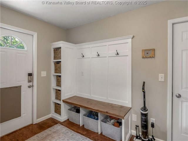 52 Cedar Dr, Hurricane, WV 25526 - mudroom with wood finished floors and baseboards