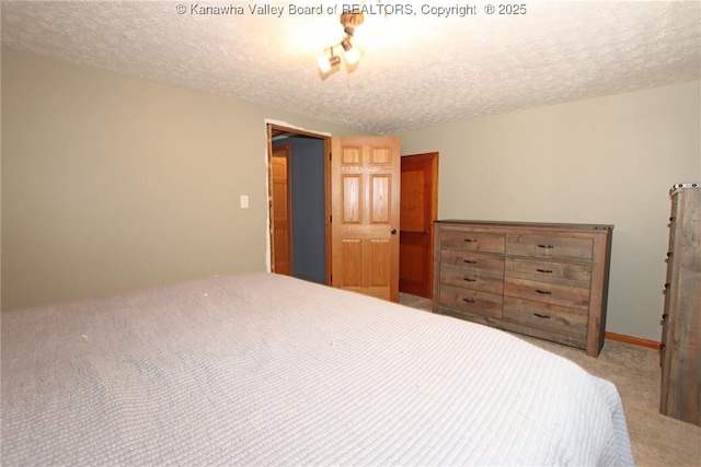 1255 Johns Creek Rd, Milton, WV 25541 - bedroom with carpet flooring and a textured ceiling