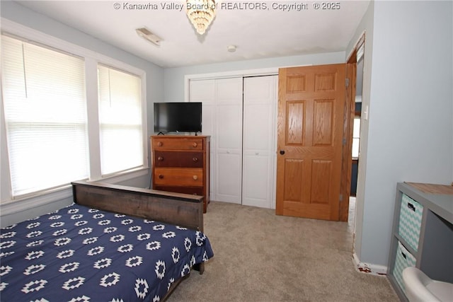 1255 Johns Creek Rd, Milton, WV 25541 - carpeted bedroom with a closet