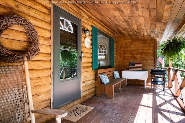 180 Tryphenia Rd, Hurricane, WV 25526 - doorway to property featuring covered porch