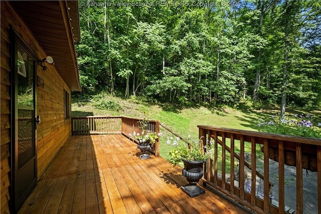 180 Tryphenia Rd, Hurricane, WV 25526 - wooden terrace featuring a yard