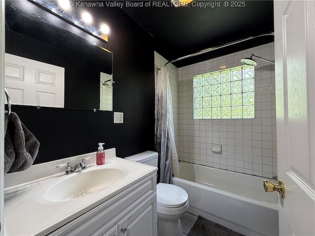 1206 Central Ave, Saint Albans, WV 25177 - full bathroom with vanity and shower / bath combo with shower curtain