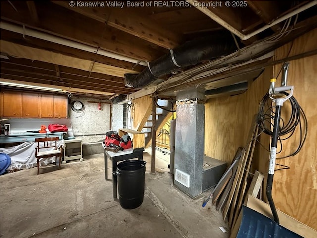 1206 Central Ave, Saint Albans, WV 25177 - unfinished below grade area featuring heating unit