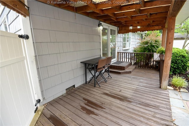 1516 Fenton Cir, Nitro, WV 25143 - view of wooden terrace
