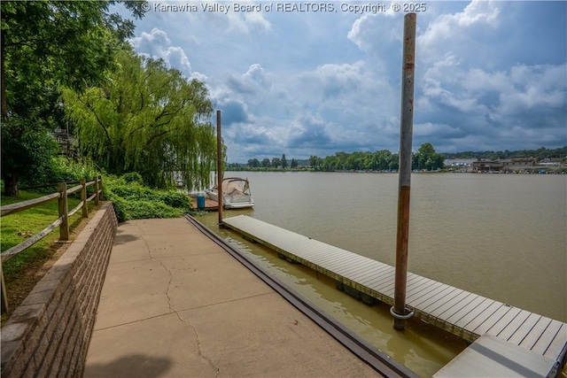 1516 Fenton Cir, Nitro, WV 25143 - dock area featuring a water view
