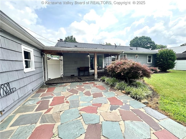 1516 Fenton Cir, Nitro, WV 25143 - view of patio featuring a deck