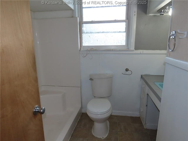 4808 Kentucky St, South Charleston, WV 25309 - full bathroom with vanity, tile patterned floors, and a shower