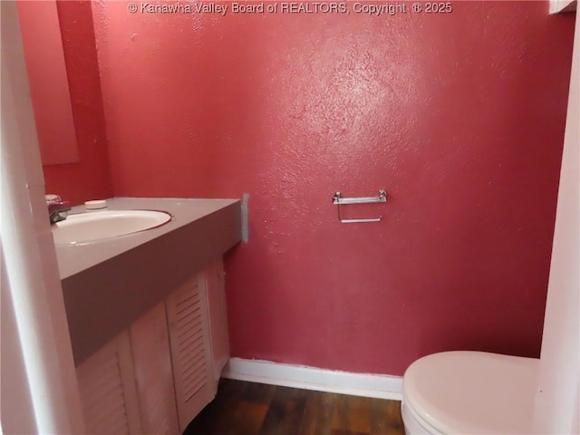 4808 Kentucky St, South Charleston, WV 25309 - bathroom featuring vanity and wood finished floors
