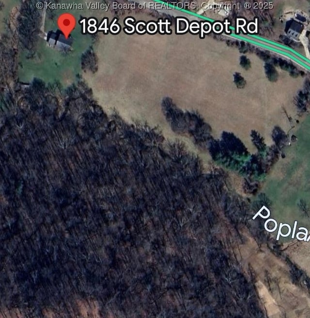 1846 Scott Depot Rd, Scott Depot, WV 25560 - aerial view of property's location