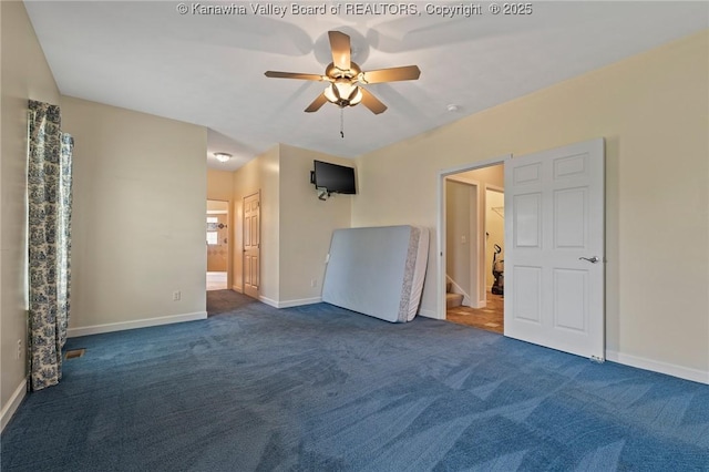 1155 Pike St, Milton, WV 25541 - unfurnished bedroom with carpet floors and a ceiling fan