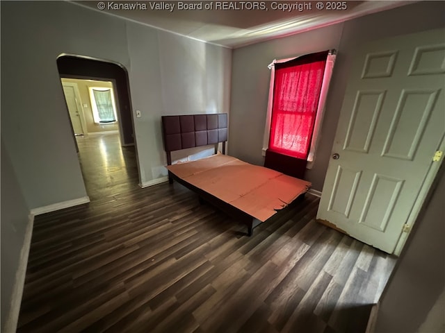 7001/2 Buffington St, Huntington, WV 25702 - bedroom with wood finished floors and baseboards