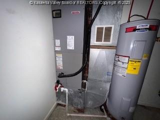 873 Woods Dr, Saint Albans, WV 25177 - utility room featuring water heater