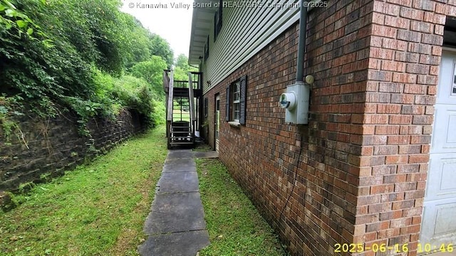 873 Woods Dr, Saint Albans, WV 25177 - view of side of property featuring brick siding and stairway