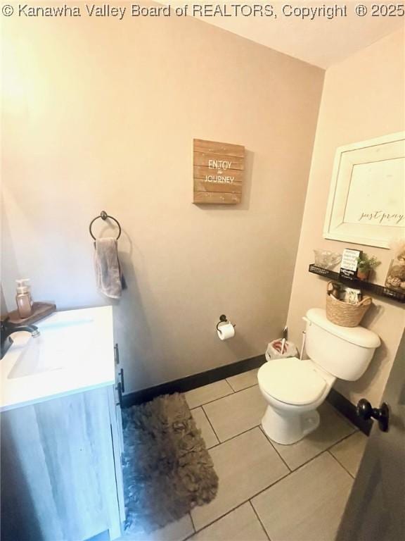 4052 Farmington Dr, Hurricane, WV 25526 - bathroom with toilet and tile patterned flooring