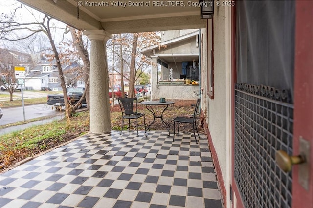 1212 10th St, Huntington, WV 25701 - view of patio featuring a residential view